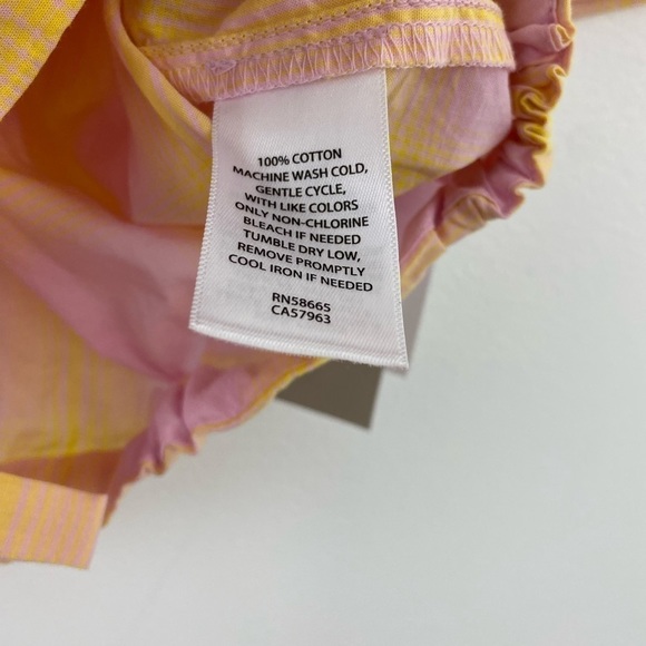 BP Pink Plaid Button Up Shirt SMALL NWT - Picture 6 of 6